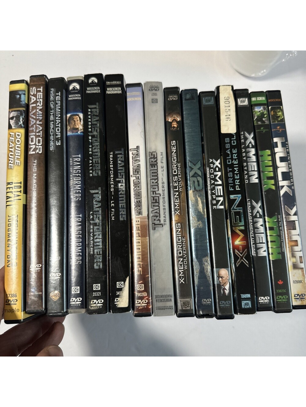 15 DVD Sci-Fi Lot Transformers Terminator X-Men Wolverine Hulk Marvel Action